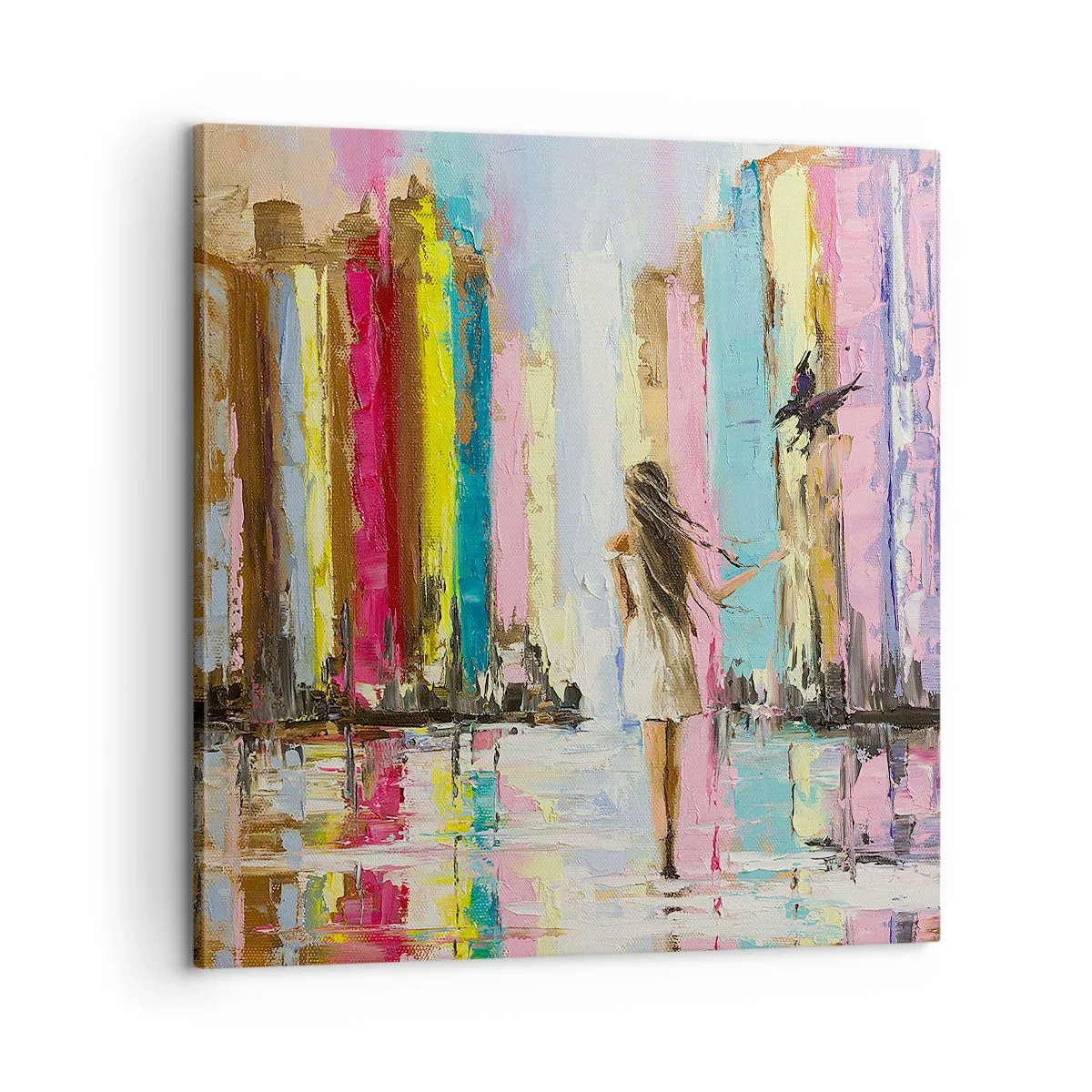 Quadro em tela - Segue-me - 60x60 cm