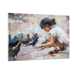 Quadro em vidro - Pequenos e queridos - 120x80 cm