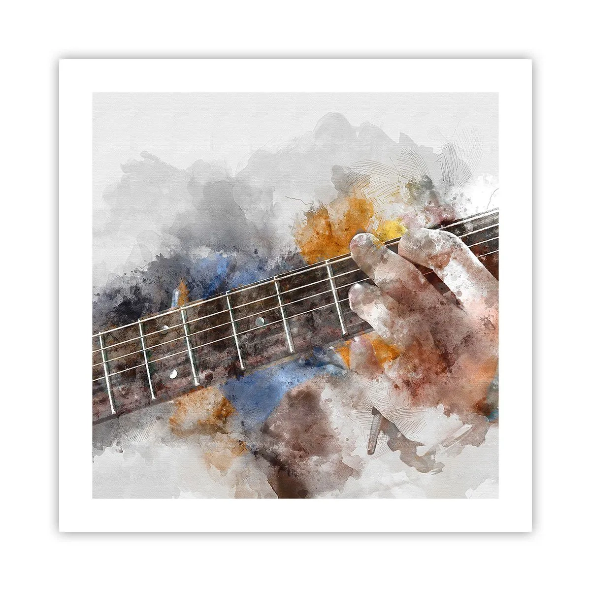 Pôster - Poesia entre as cordas - 50x50 cm