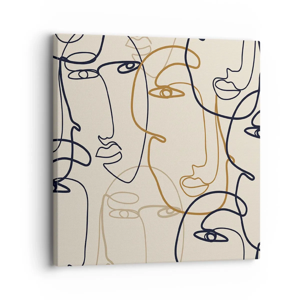 Quadro em tela - Retrato multiplicado - 30x30 cm