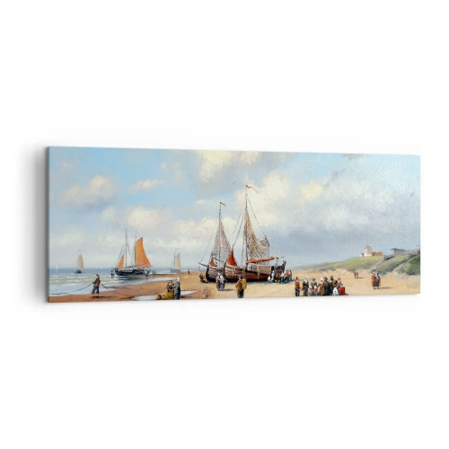 Quadro em tela - Pós-caça bem-sucedida - 140x50 cm