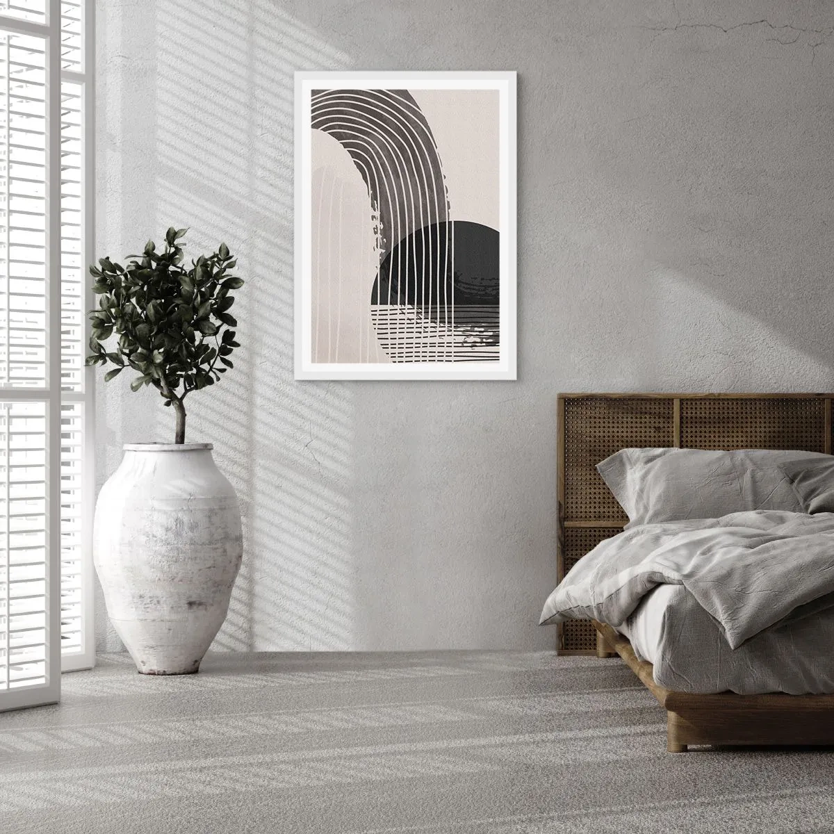 Pôster em moldura branca - Ida e volta - 50x70 cm
