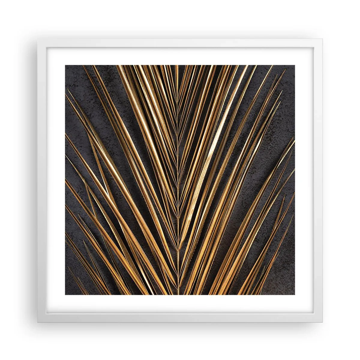 Pôster em moldura branca - Ouro dos trópicos - 50x50 cm