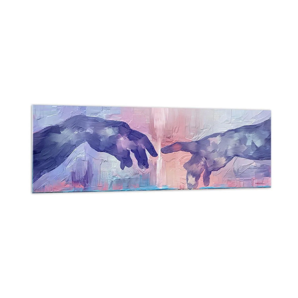 Quadro em vidro - Faísca divina da vida - 160x50 cm