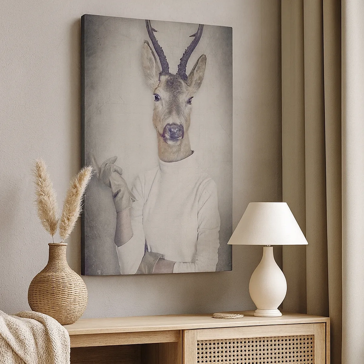 Quadro em tela - Deixem os gestos falar - 50x70 cm