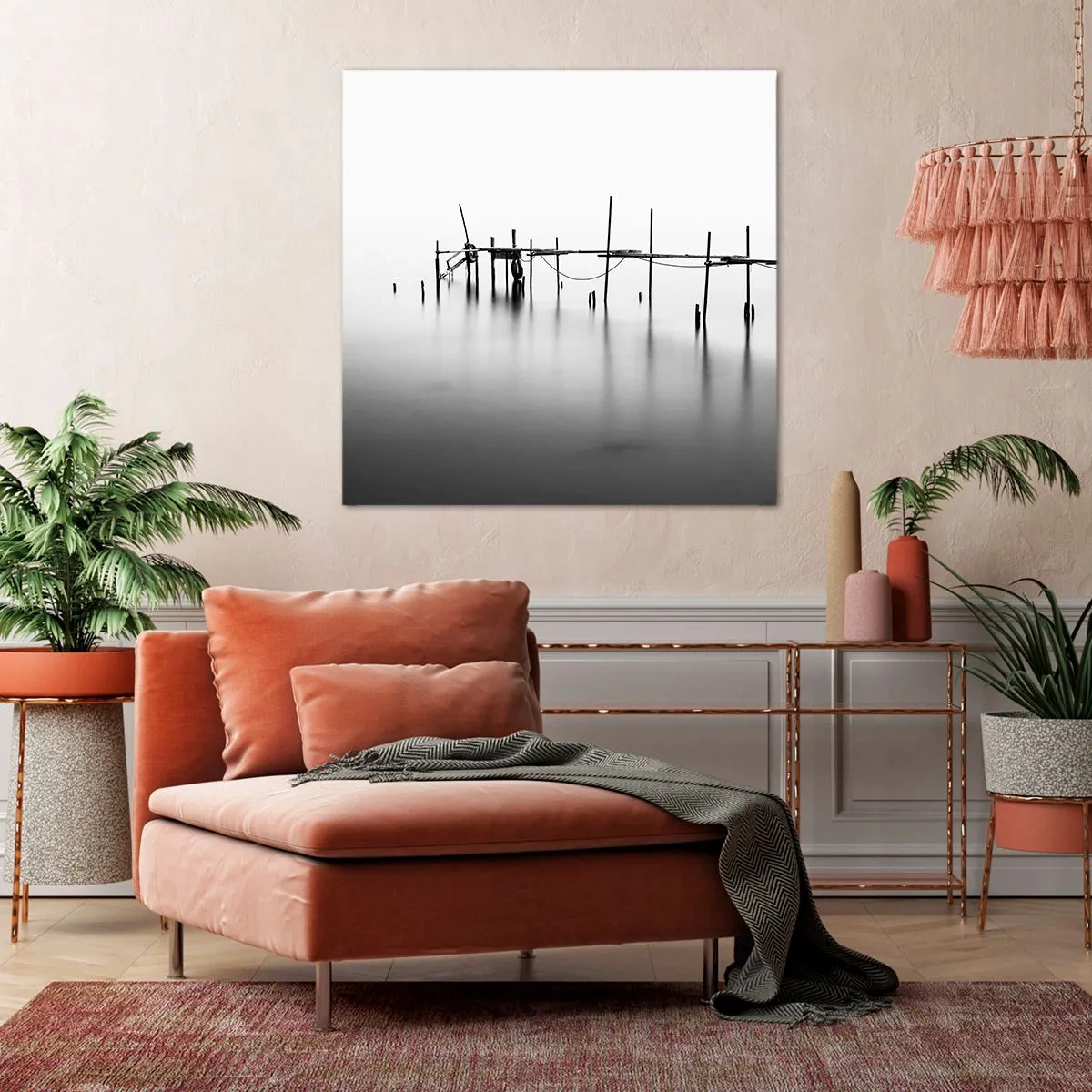 Quadro em tela - E se o mundo não existe? - 40x40 cm