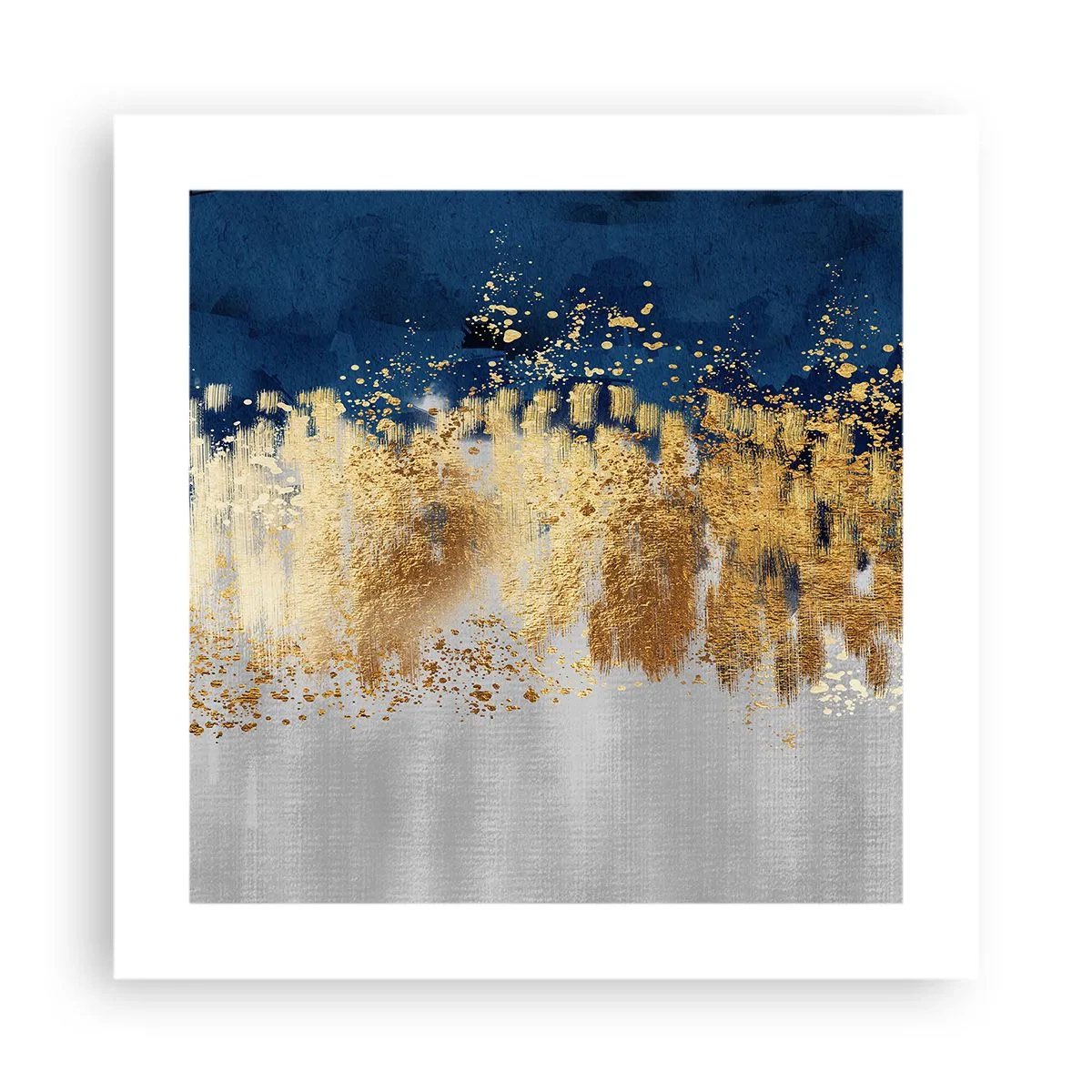 Pôster - Uma composição moderna com brilho - 40x40 cm