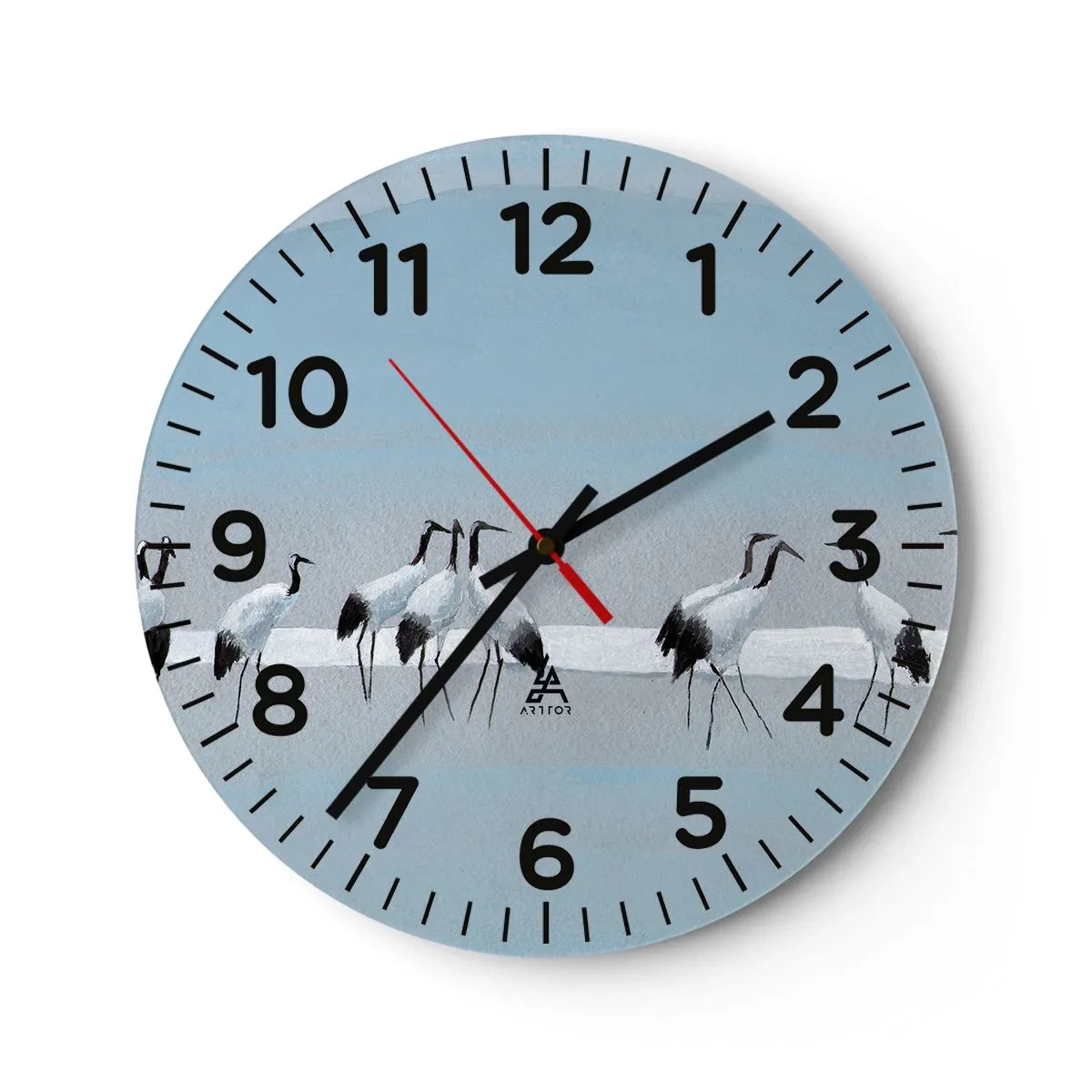 Relógio de parede - Relógio em vidro - Depois de um dia quente - 40x40 cm