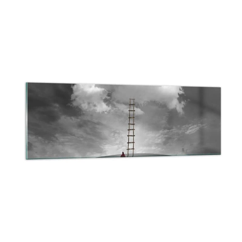 Quadro em vidro - Tudo é possível - 90x30 cm
