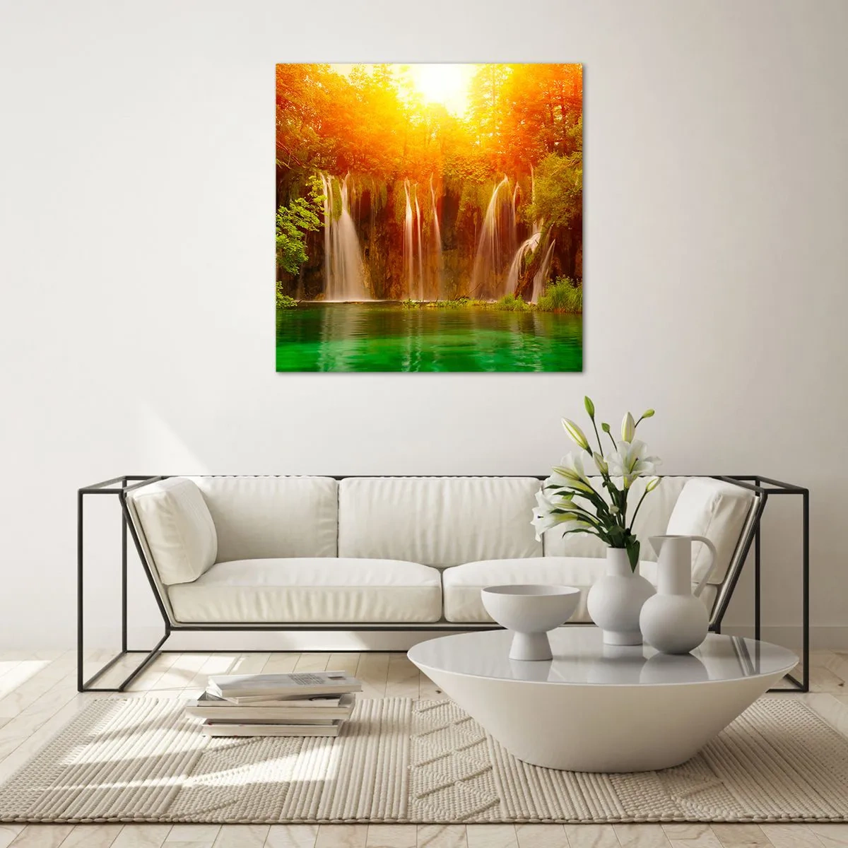 Quadro em vidro - Ao sol e à sombra - 70x70 cm