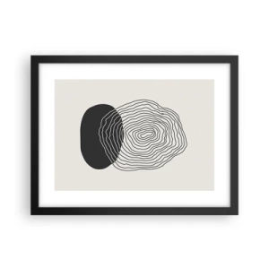 Pôster com moldura preta - Duração e vibração - 40x30 cm