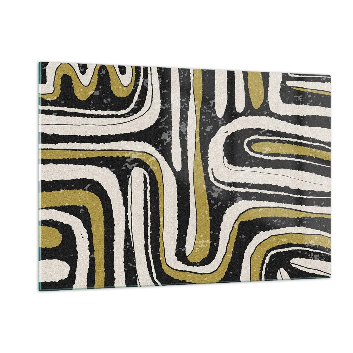 Quadro em vidro - Composição: estradas e becos - 120x80 cm