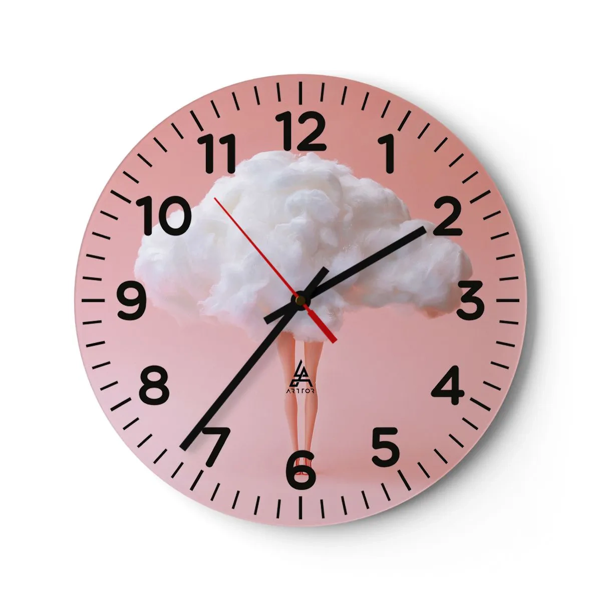 Relógio de parede - Relógio em vidro - Doce promessa - 30x30 cm