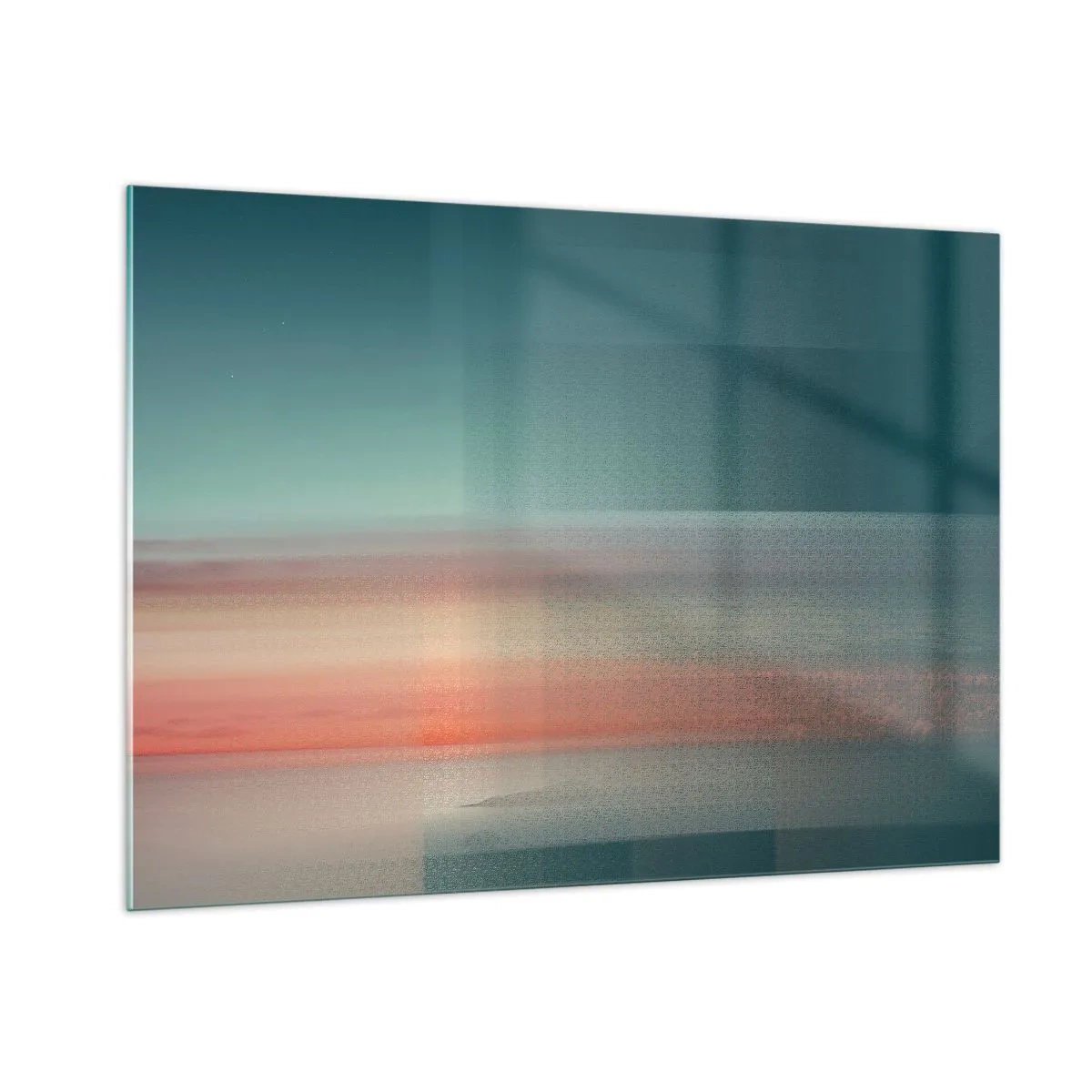 Quadro em vidro - Resumo: ondas de luz - 100x70 cm