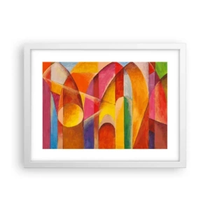 Pôster em moldura branca - Catedral do Sol - 40x30 cm