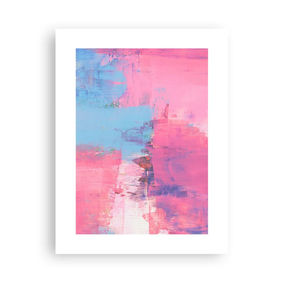 Pôster - Rosa, azul e uma pitada de luz - 30x40 cm