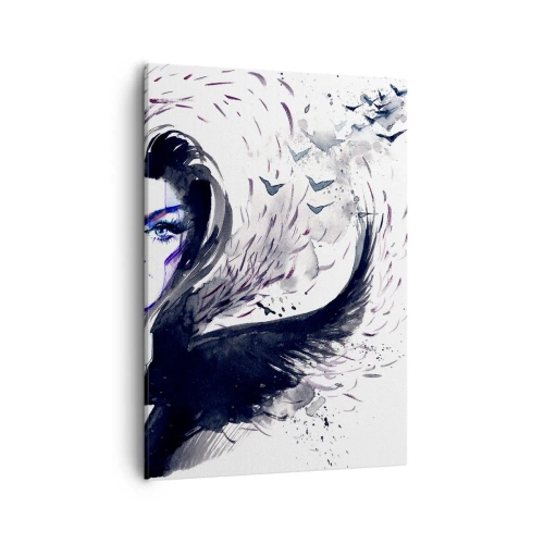 Quadro em tela - Demoníaca e linda - 50x70 cm