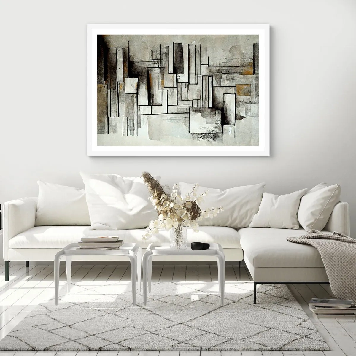 Pôster em moldura branca - O poder da simplicidade - 50x40 cm