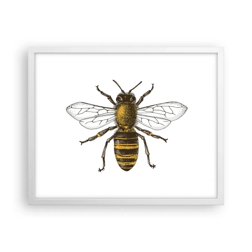 Pôster em moldura branca - Linda e boa - 50x40 cm