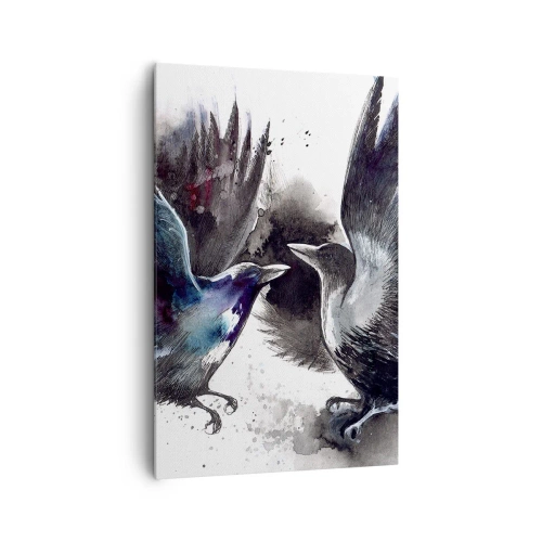 Quadro em tela - De corvo a corvo... - 80x120 cm