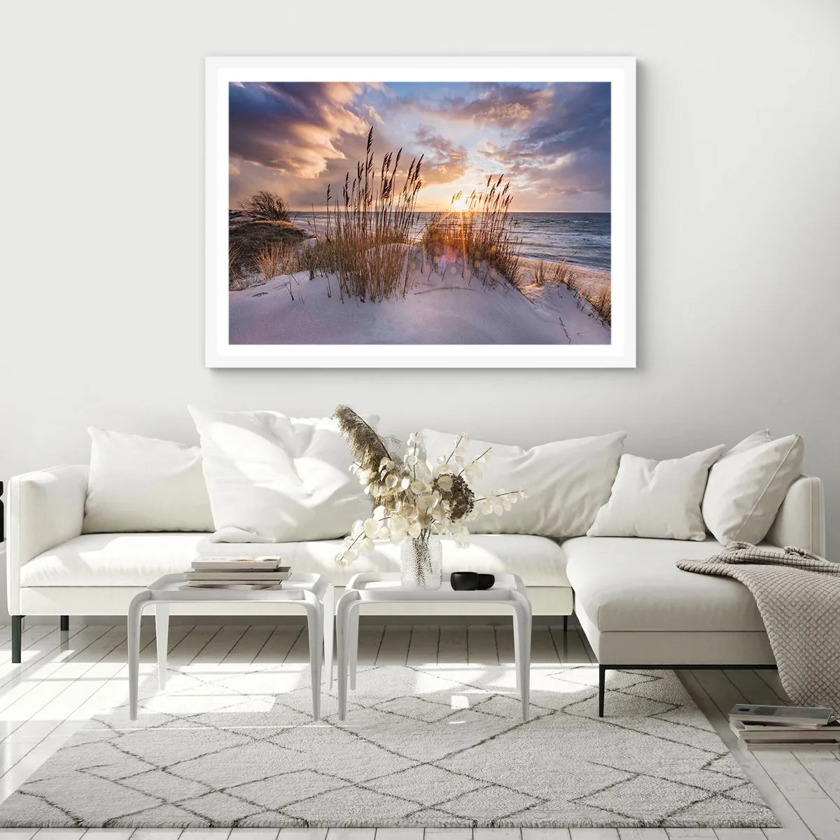 Pôster em moldura branca - Adeus ao sol e ao vento - 70x50 cm