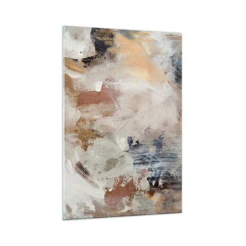 Quadro em vidro - Abstração enevoada - 70x100 cm