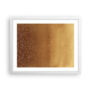 Pôster em moldura branca - O nascimento da luz - 50x40 cm
