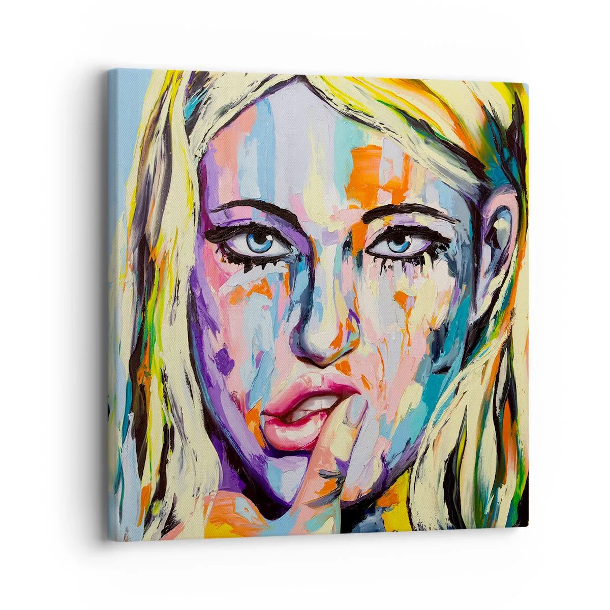 Quadro em tela - Olhe-a diretamente nos olhos - 30x30 cm