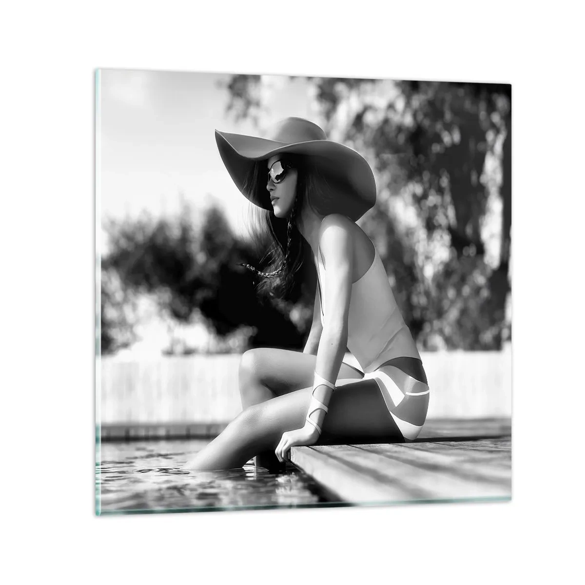 Quadro em vidro - Sonho de verão - 70x70 cm