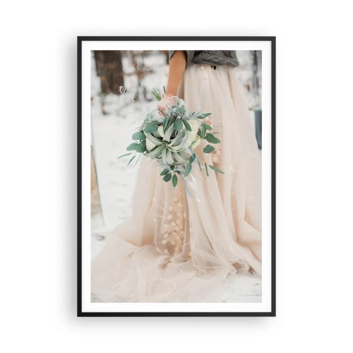 Pôster com moldura preta - E viveram felizes para sempre - 70x100 cm