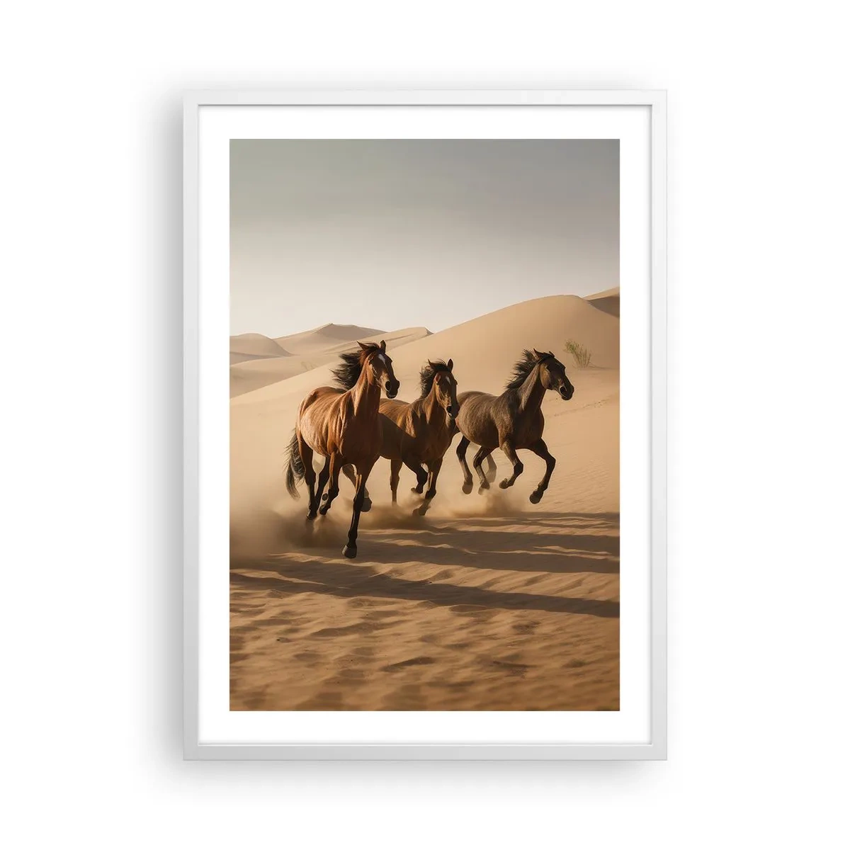 Pôster em moldura branca - Livre como o vento - 50x70 cm