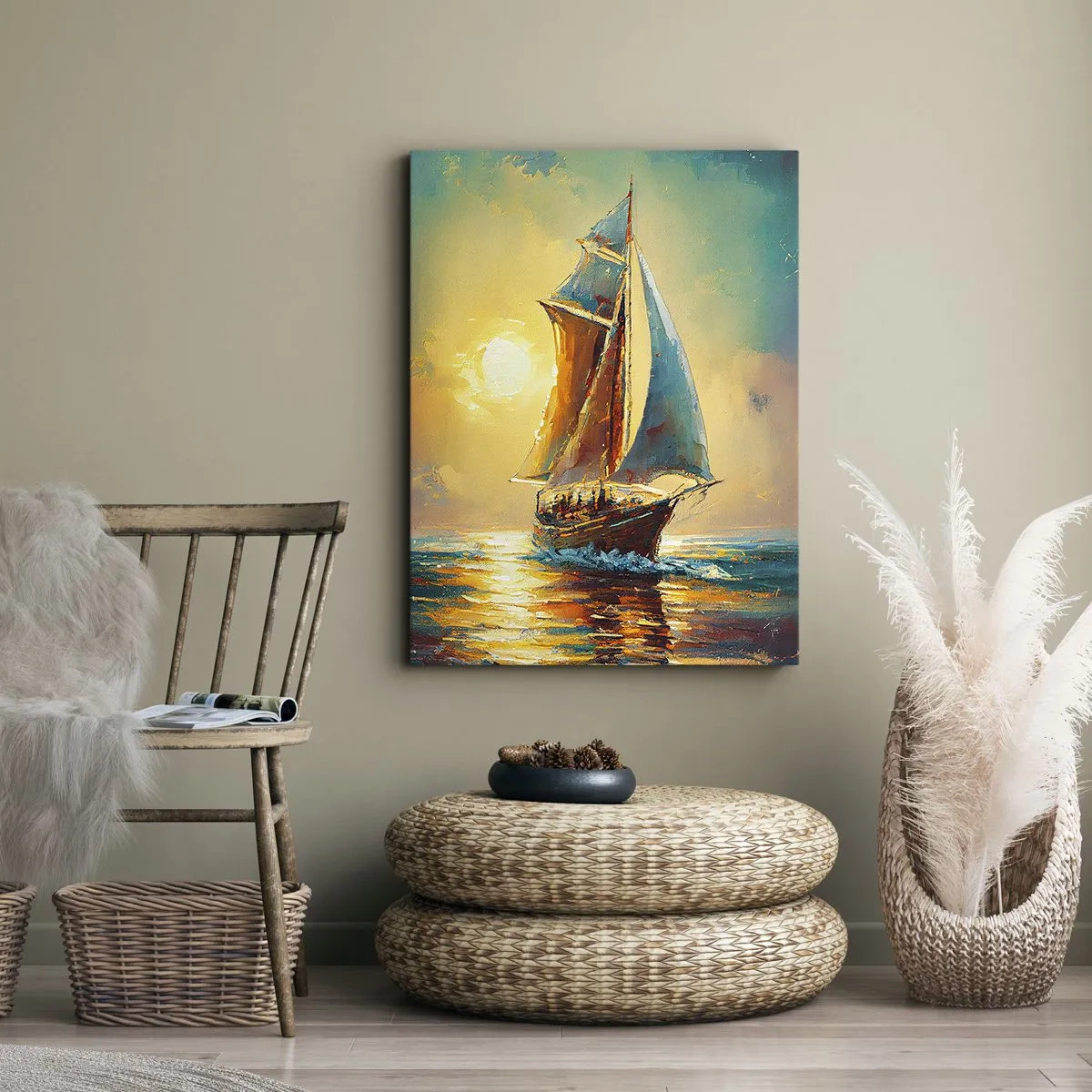 Quadro em tela - A todo vapor - 50x70 cm