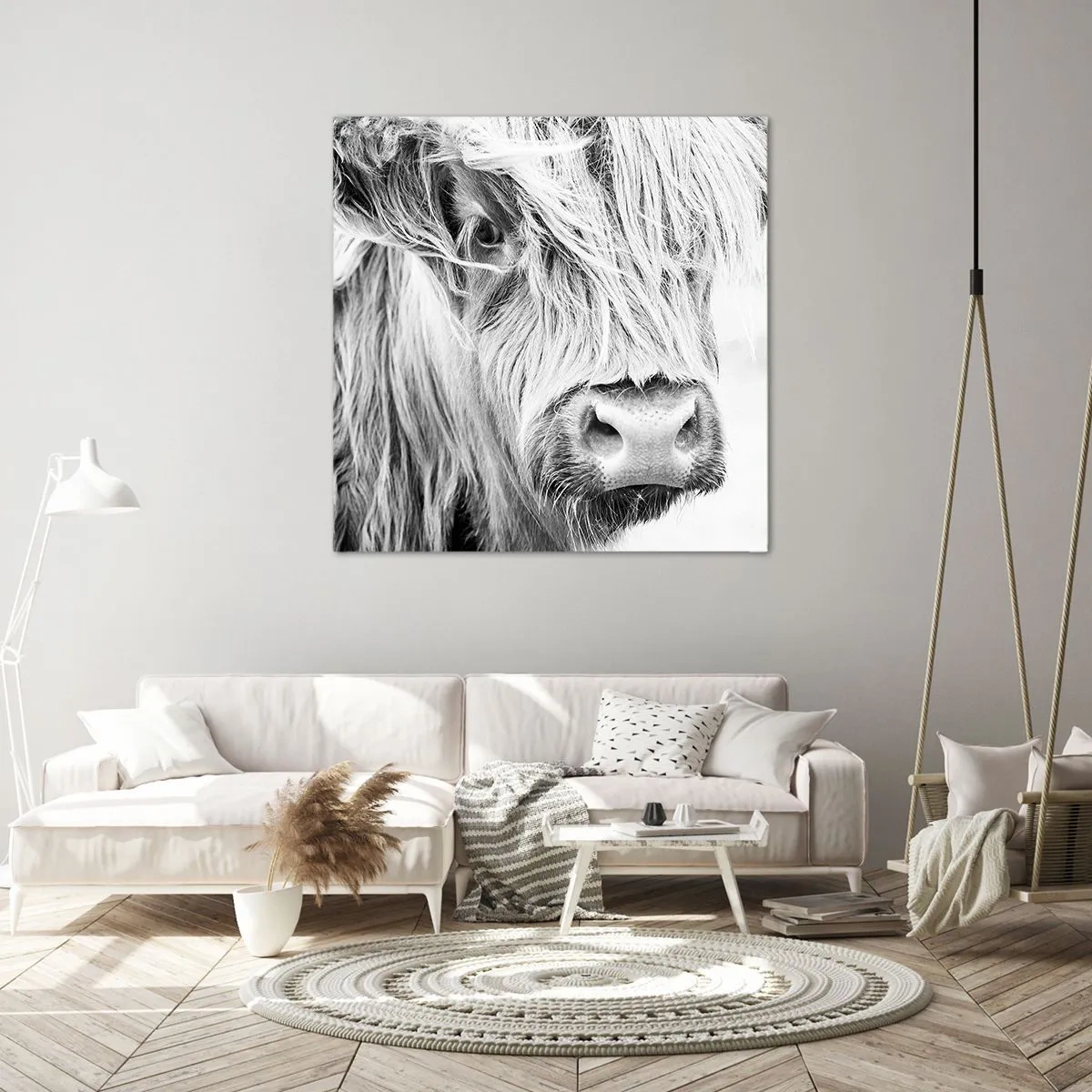 Quadro em tela - Natureza selvagem escocesa - 30x30 cm