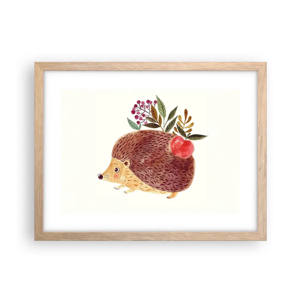 Pôster com moldura de carvalho claro - Já gostas de mim - 40x30 cm