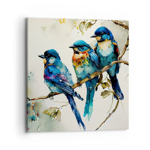 Quadro em tela - Ele ficou ofendido? - 70x70 cm