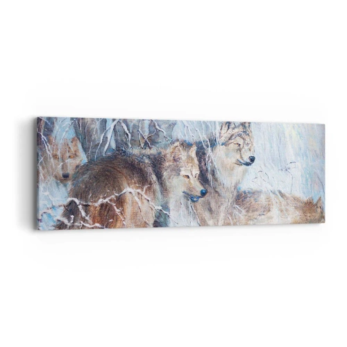 Quadro em tela - Atenção! Está a vir... - 90x30 cm