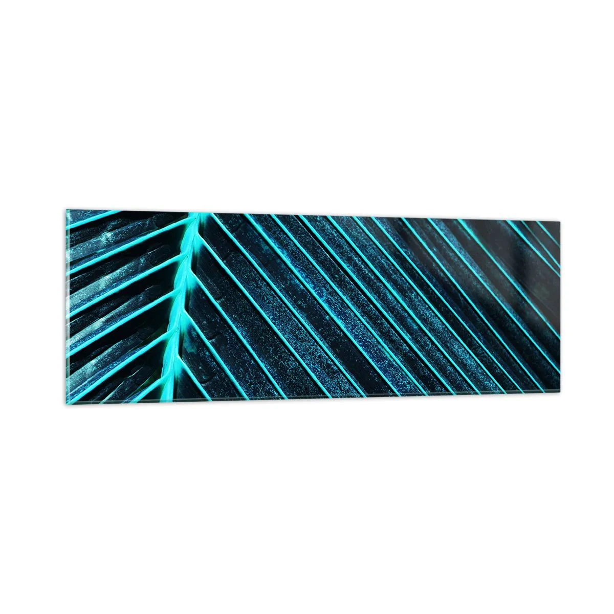 Quadro em vidro - Textura verde - 90x30 cm