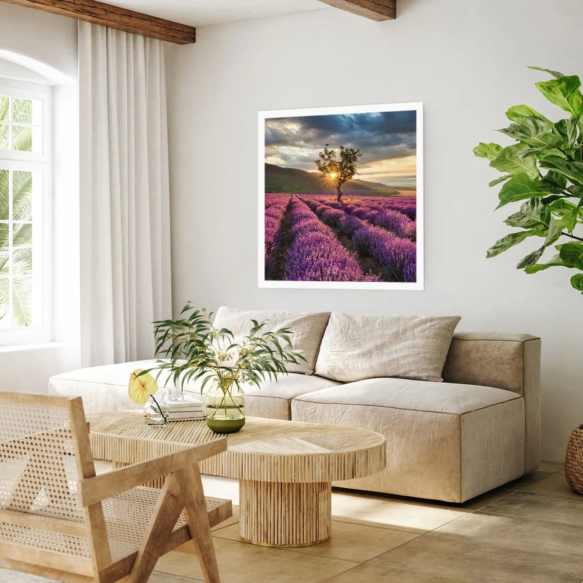 Pôster - Aroma lilás - 40x40 cm