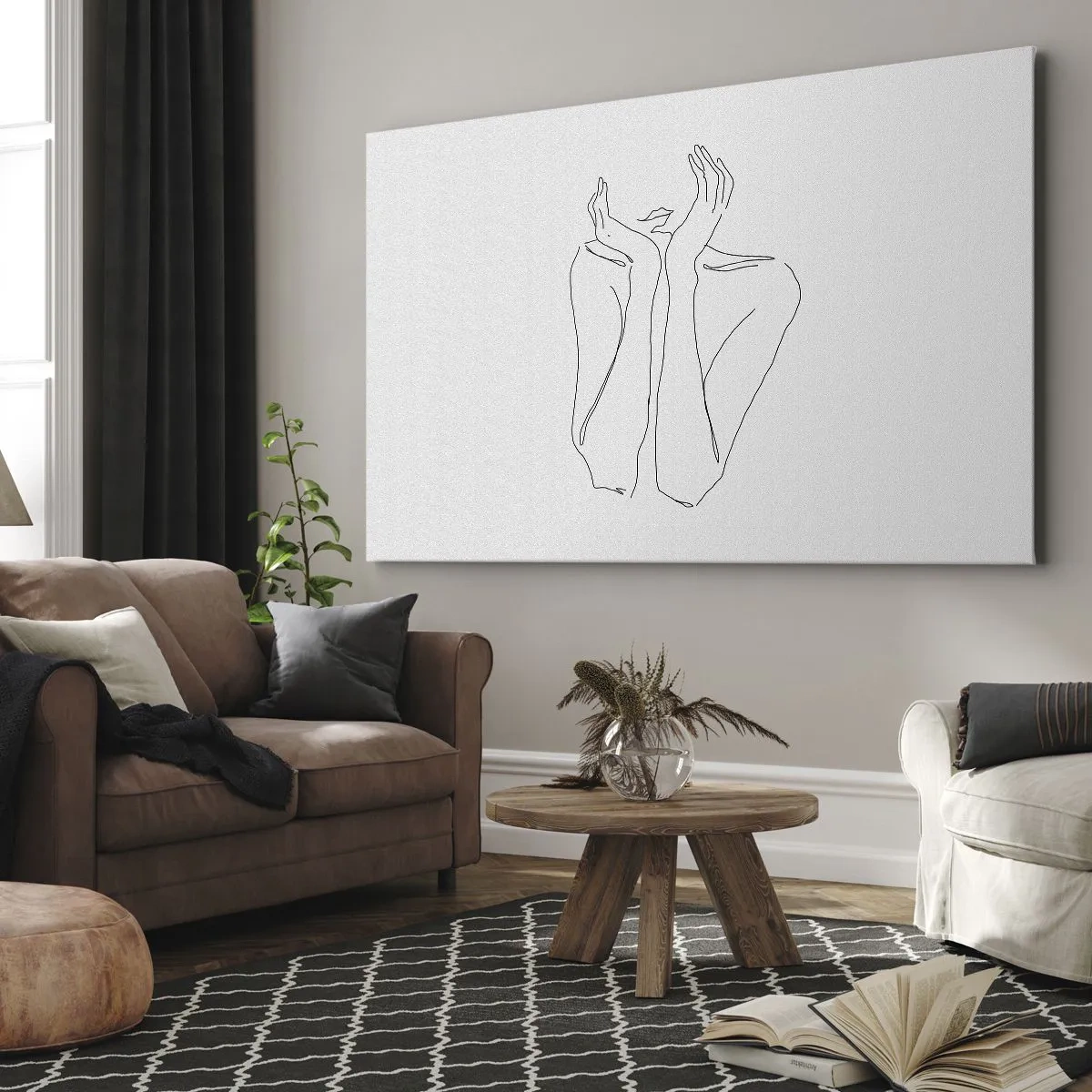 Quadro em tela - Com o que sonham as meninas - 100x70 cm