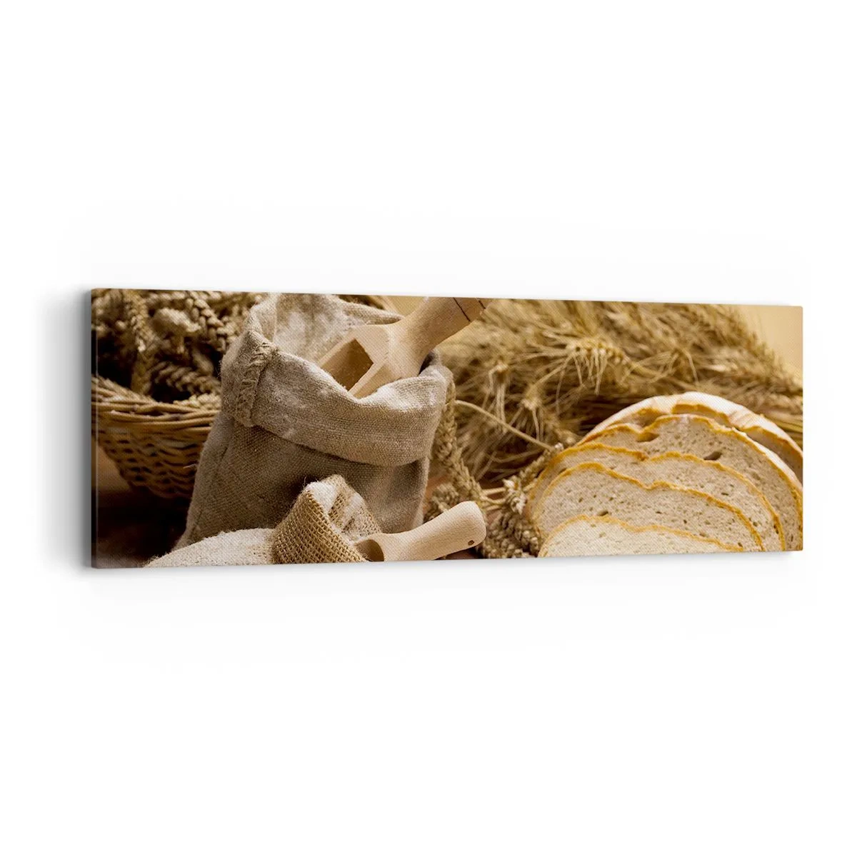 Quadro em tela - Pão de cada dia - 90x30 cm