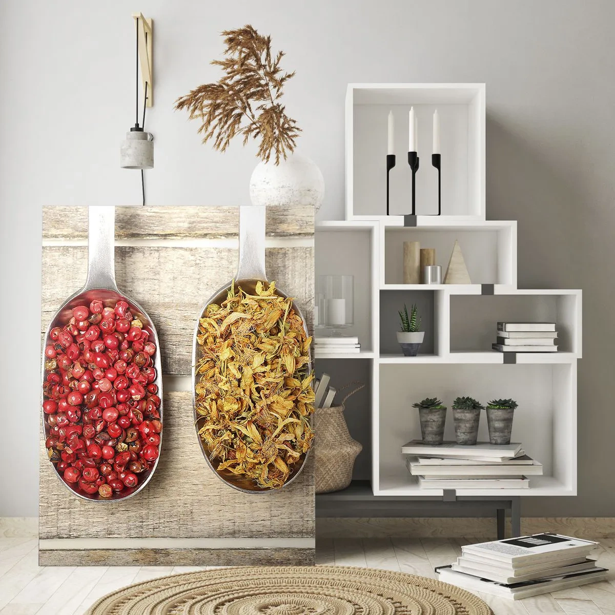 Quadro em vidro - Magia da cozinha - 80x120 cm