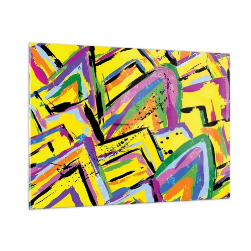 Quadro em vidro - Grito de alegria - 100x70 cm