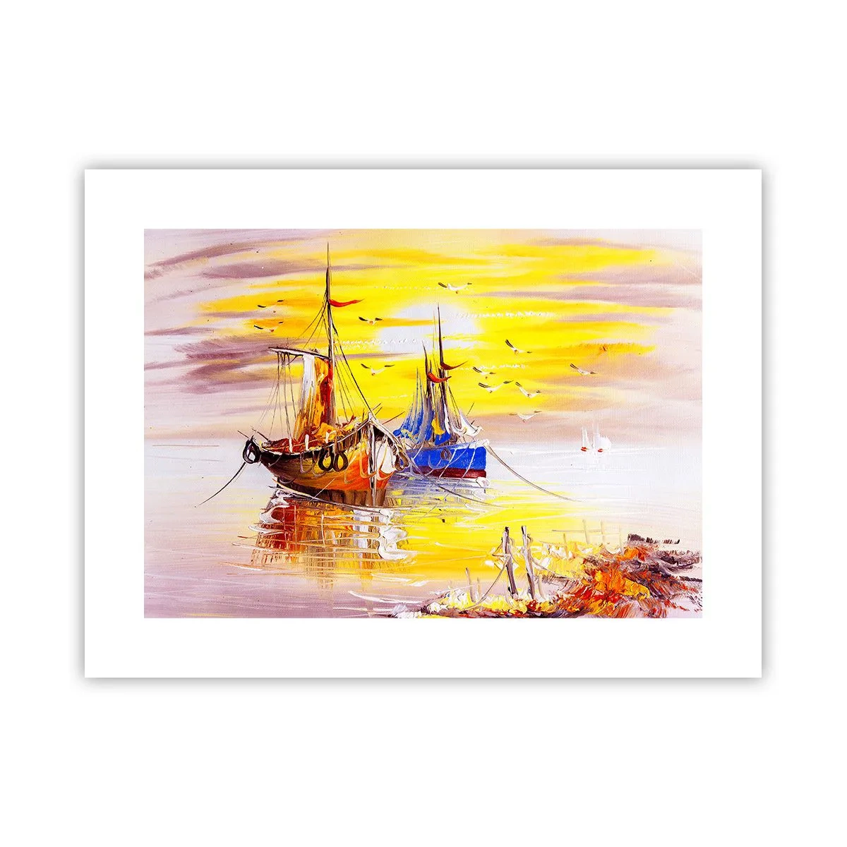 Pôster - Um merecido descanso no porto - 40x30 cm