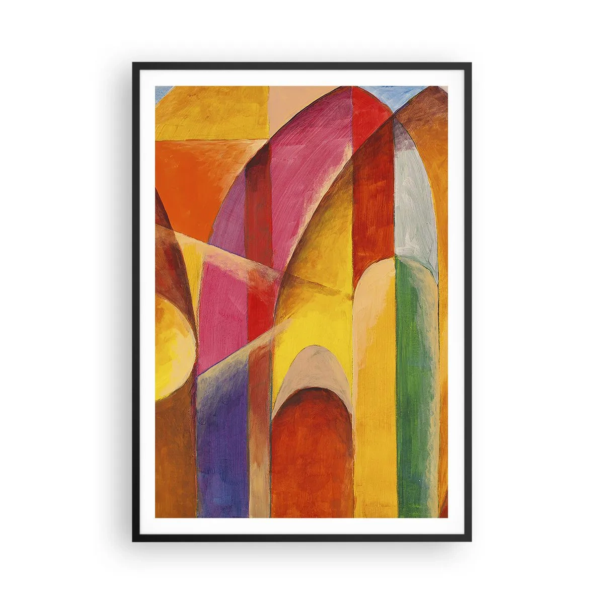 Pôster com moldura preta - Catedral do Sol - 70x100 cm