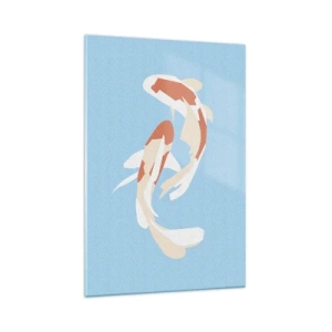 Quadro em vidro - Nado sincronizado espontâneo - 70x100 cm