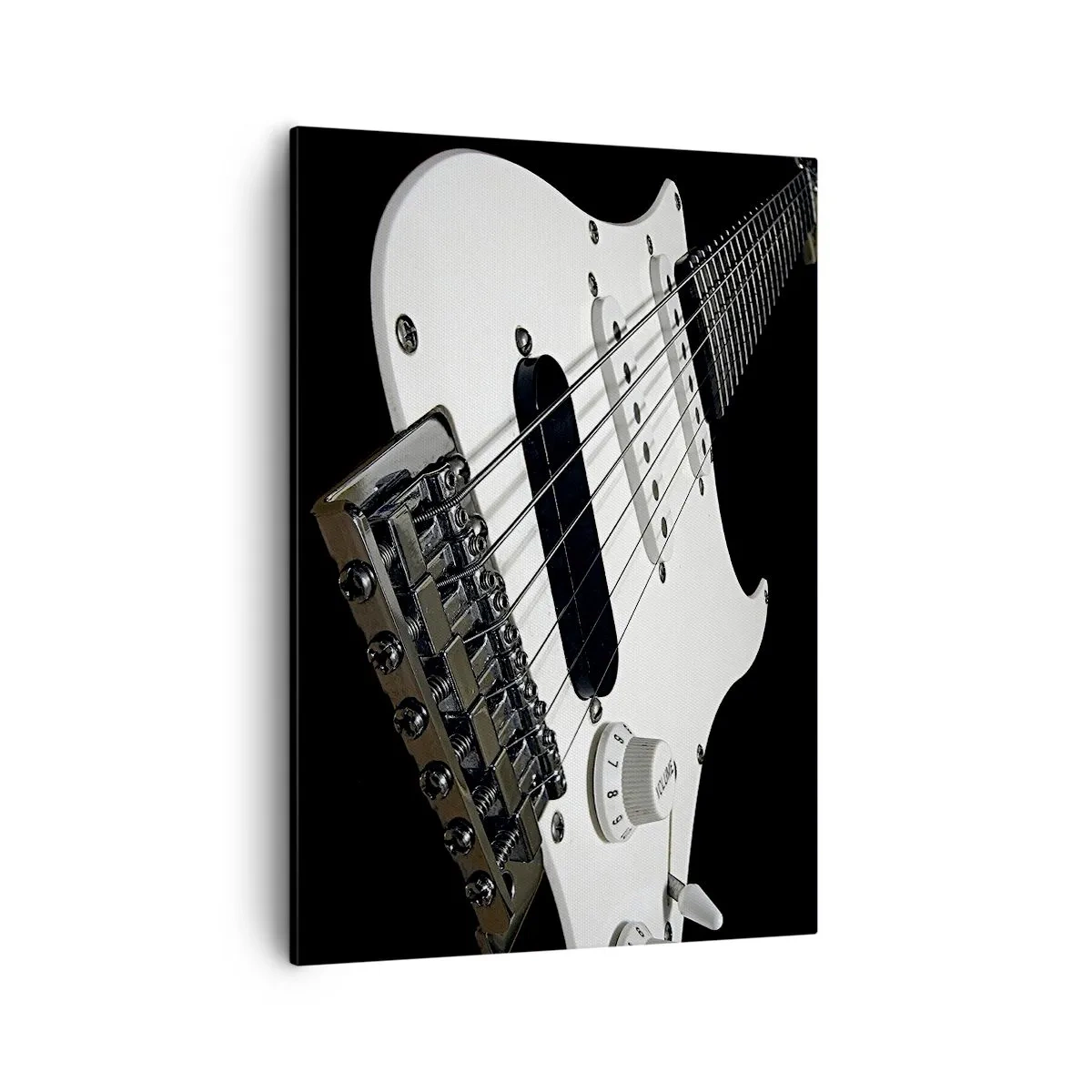 Quadro em tela - Som oculto no branco - 50x70 cm