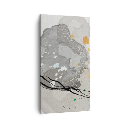 Quadro em tela - Composição orgánica - 45x80 cm