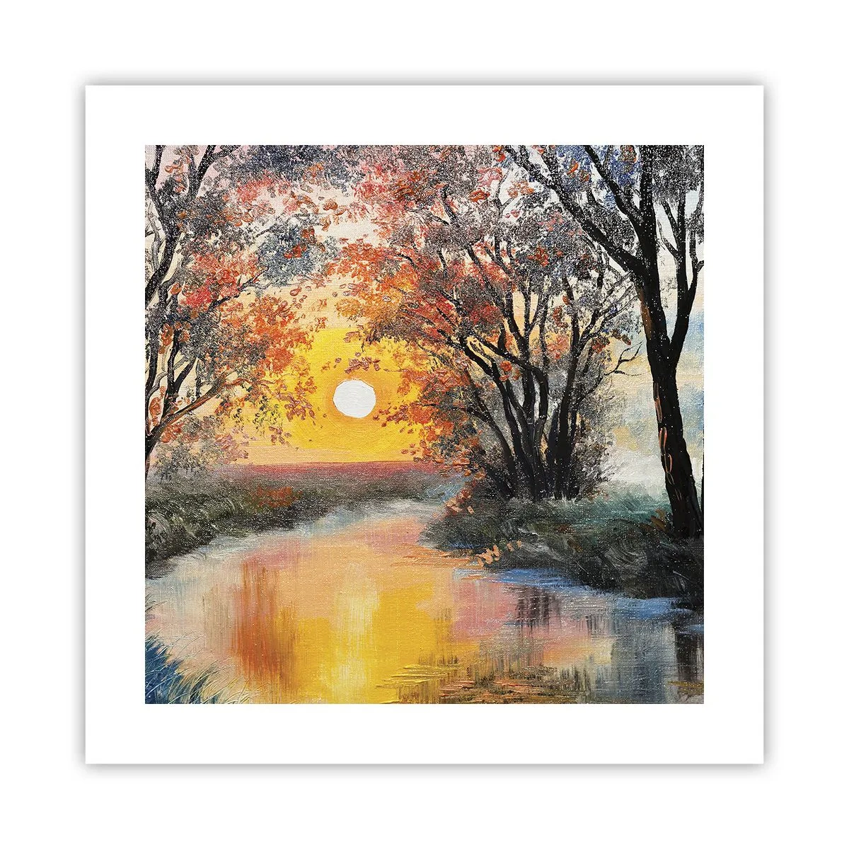 Pôster - Vibrações de outono - 40x40 cm