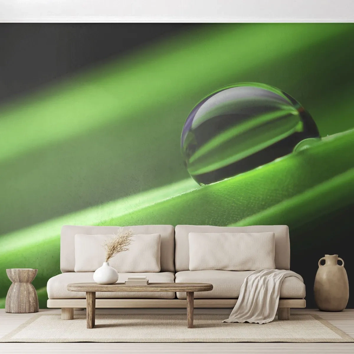 Papel de Parede Premium Canvas - A vida de perto - Abstração, Gráficos, Uma gota d'água - 100x70 cm