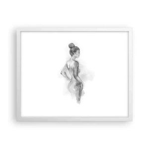 Pôster em moldura branca - Linda como uma pintura - 50x40 cm